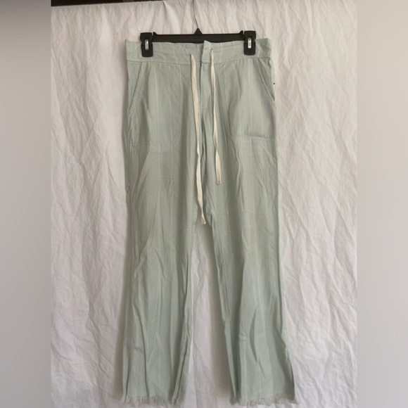 Billabong Light Green Casual beach Pants linen blend Size Medium - Picture 4 of 15